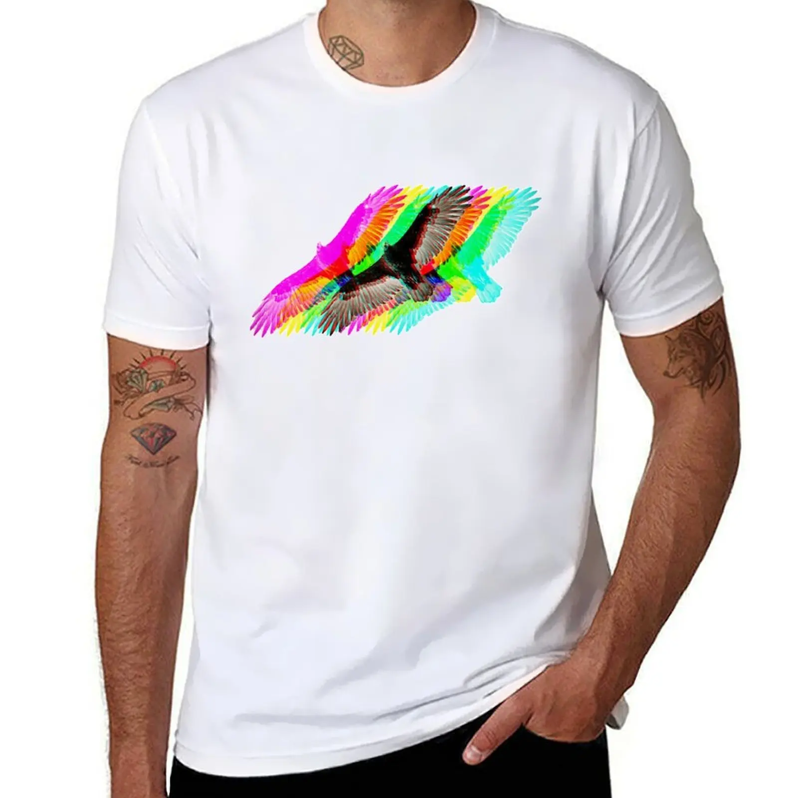 

CMYK Turkey Vulture T-Shirt man t shirts for men cotton t shirt man t shirt man luxury T-Shirt