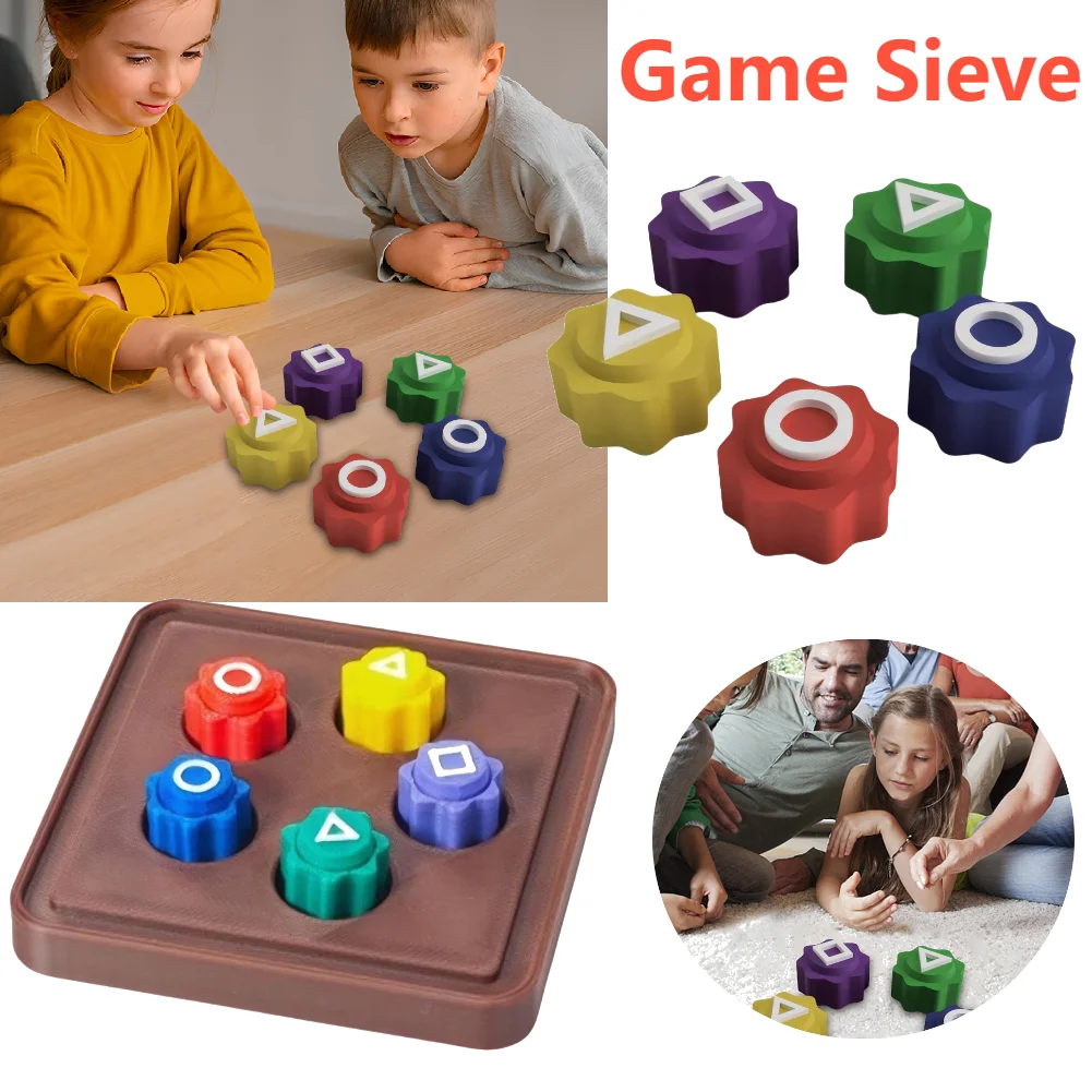 5PCS Plastic Gonggi Korean Game Chess Piece Right Angle Sieve Cube For Puzzle Game Valentine's Day Party Toys Puzzle Game 2025