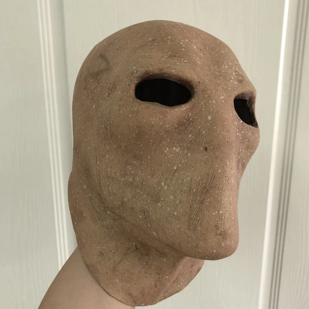 

Creepy Slenderman Mask Cospaly Horror Faceless Adult Alien Skull Latex Helmet Halloween Carnival Dress Up Party Costume Props