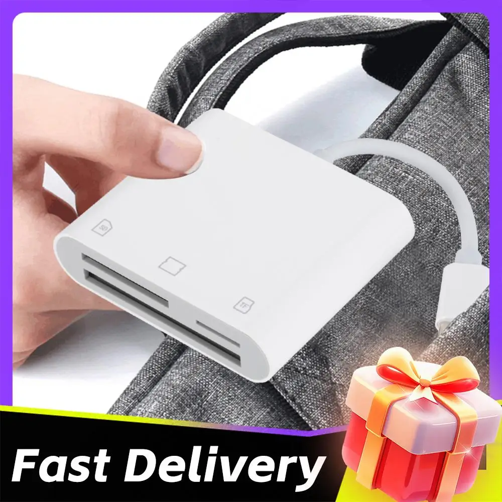 

Адаптер для карт памяти 3 в 1 (Type-C на CF/SD/TF), кардридер для CF, SD, TF карт, компактный кардридер для камер, для iPad, iPhone 15, MacBook, Samsung