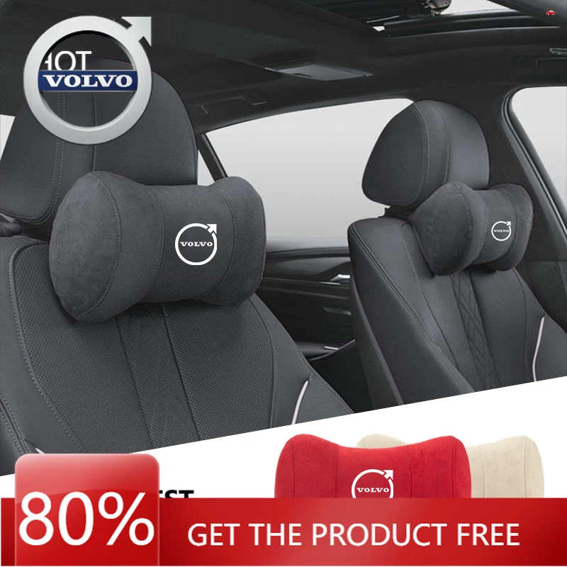 

Emblems 2026 New For Volvo Car Seat Headrest Pillow Neck Support Protector Cushion For Volvo XC90 V90 V60 XC60 V40 S80 S60 S90 C