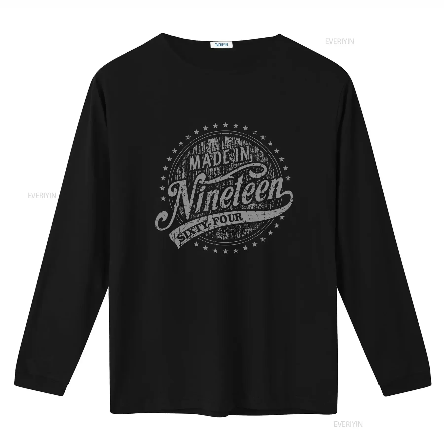 Afflict 61st Birthday Made in Nineteen Sixty Four 100 Cotton T Shirt vintage Washed Soft streetwear homme Casual