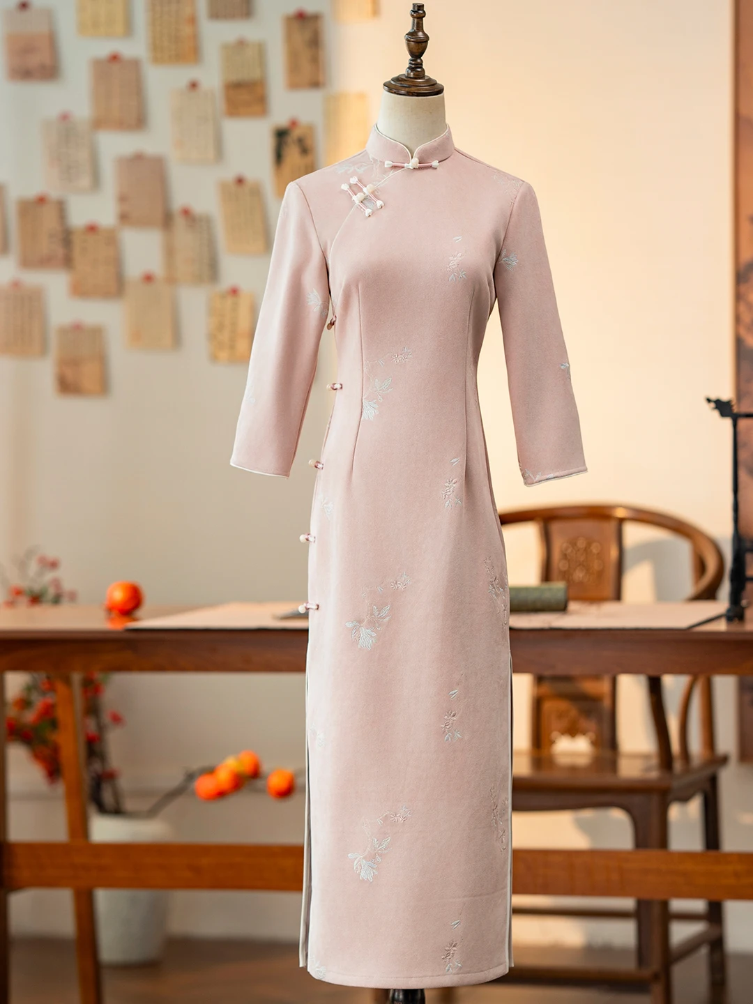 pink-young-sle-long-sve-wedding-qipao-chinese-traditional-fem-dr-ele-high-quali-autumn-new-arrival