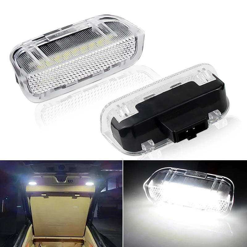 2Pc For Cayenne 970 Panamera 2011-2016 LED Trunk Boot Lamp Compartment Light Interior Courtesy Luggage Ceiling Lamp