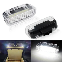 2PCS For Cayenne Macan Palamera Touareg LED trunk cover light Rear door floor light warning light 600k White 12v