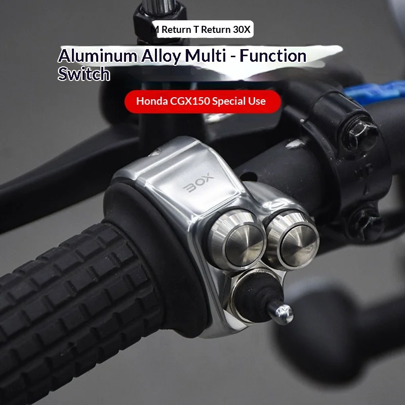 【Premium】For Honda CGX150 modification parts – Retro motorcycle/scooter simple switch assembly for handlebar buttons