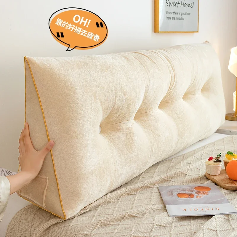 Pillows for Bedroom Headboard Cushion Soft Bag with Big Back Lumbar Support Pillow Throw Pillow Detachable and Washable