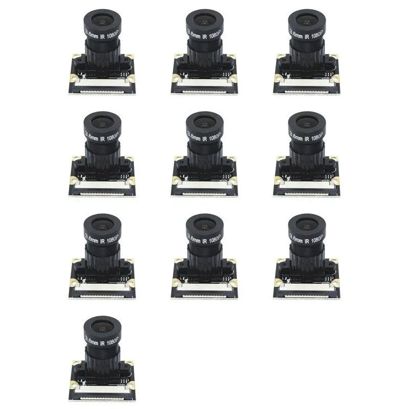 B29C-10X 5MP OV5647 Camera Module Non-Night Vision Version For Raspberry Pi 75 Degree 3.6Mm Adjustable Focus 1080P HD Webcam