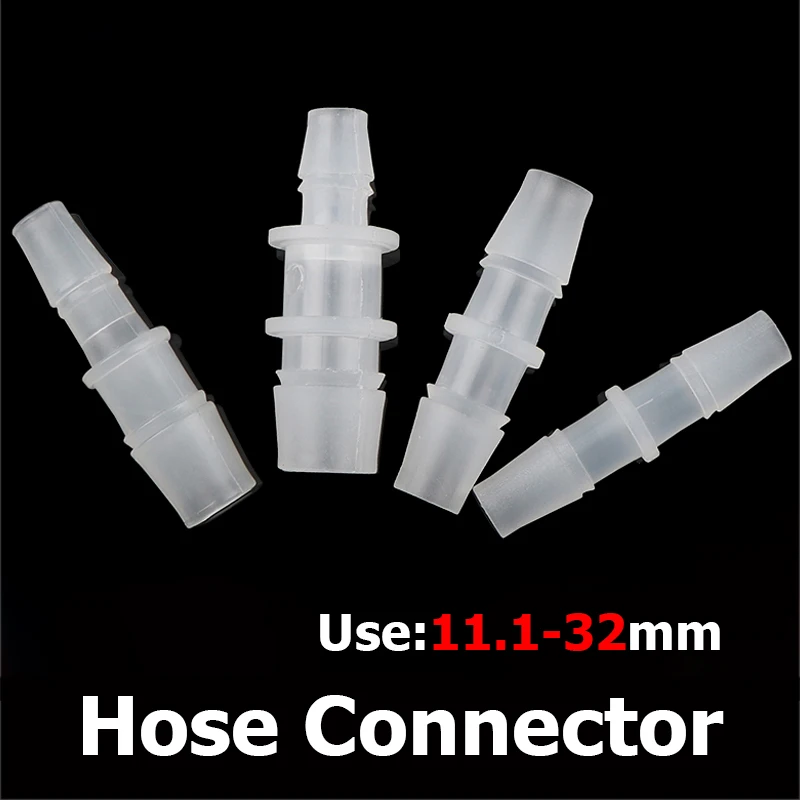 2/10pcs 11.1-32mm PP Pagoda Reducing Direct Connectors Aquarium Tank Air Pump Adapter Micro Irrigation Hose Joint