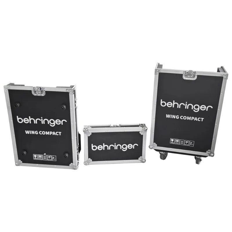 เคสใส่เครื่องเสียงแบบมีล้อสำหรับระบบเสียงดิจิตอลมิกเซอร์ Behringer Wing-Compact รุ่นปรับแต่งพิเศษ