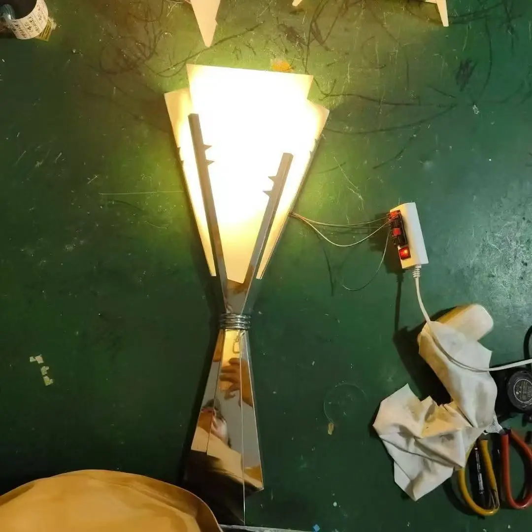 مصباح جداري على شكل باقة من الرخام الإسباني من العصور الوسطى لغرفة النوم وغرفة المعيشة وخلفية تزيين الفندق #5