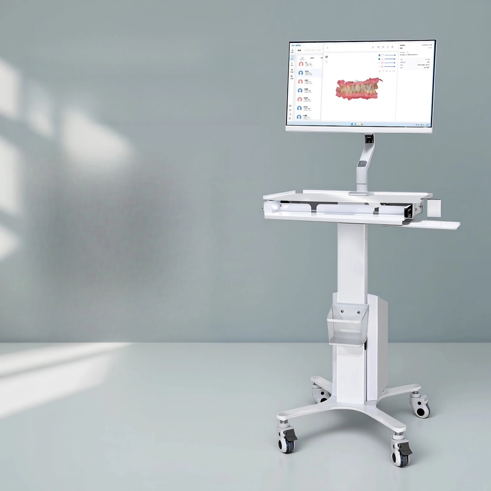 Oral scanner computer cart all-in-one machine high definition touch screen high configuration for oral scanning