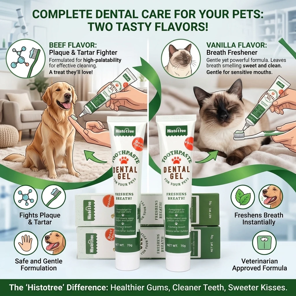 Pet Dog Tootpaste Cleaning Supplies Vanilla Beef Flavor Pet Cat Dog Toothpaste Dog Cat Cleaning Mouth Dog Cat Cleaning Supplies