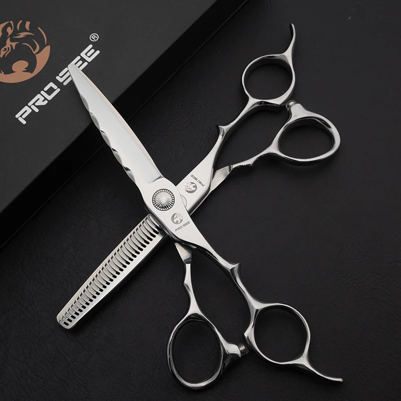 Custom Hair Scissors Professional 6.0 Inch Adjustable Screw Hair Cutting Scissors Barber Tools