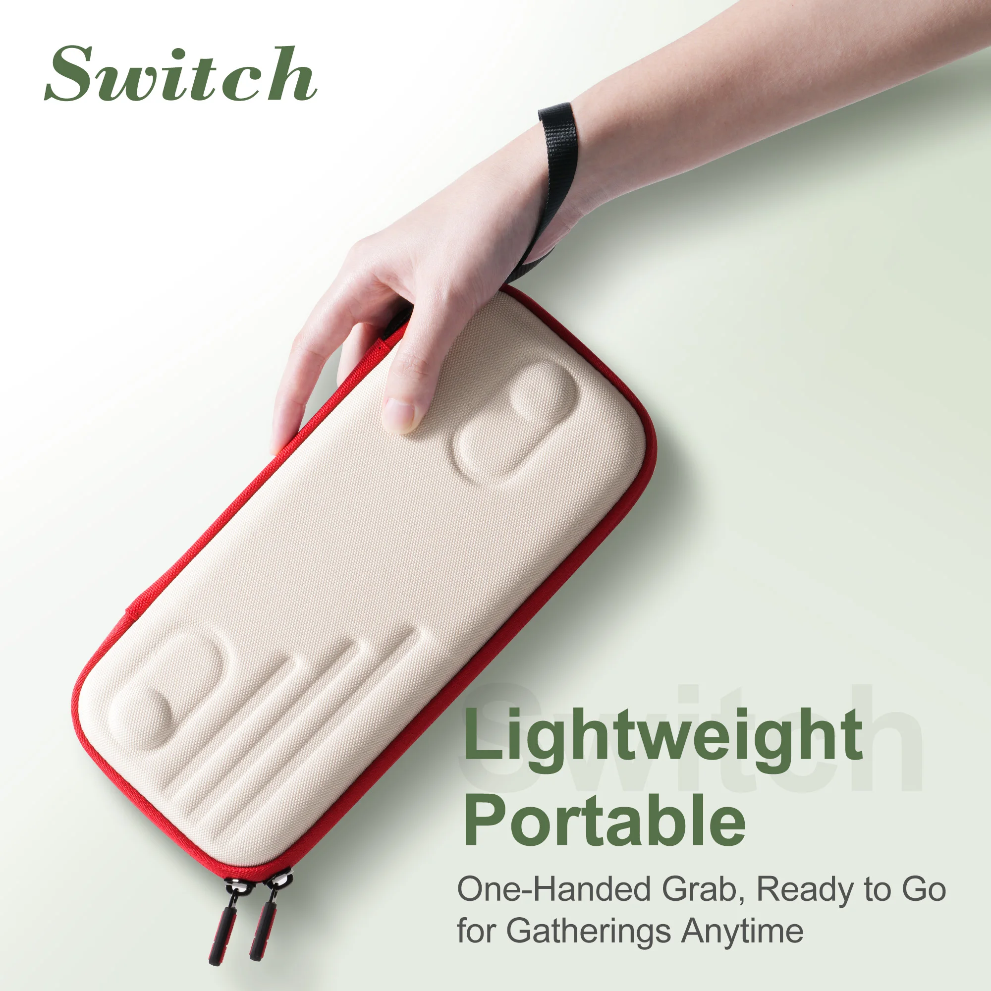 For Nintendo Switch Carrying Case Nylon Protective Box For NS OLED/Lite Game Console with 10 Game Cartridge Slot Travel Case