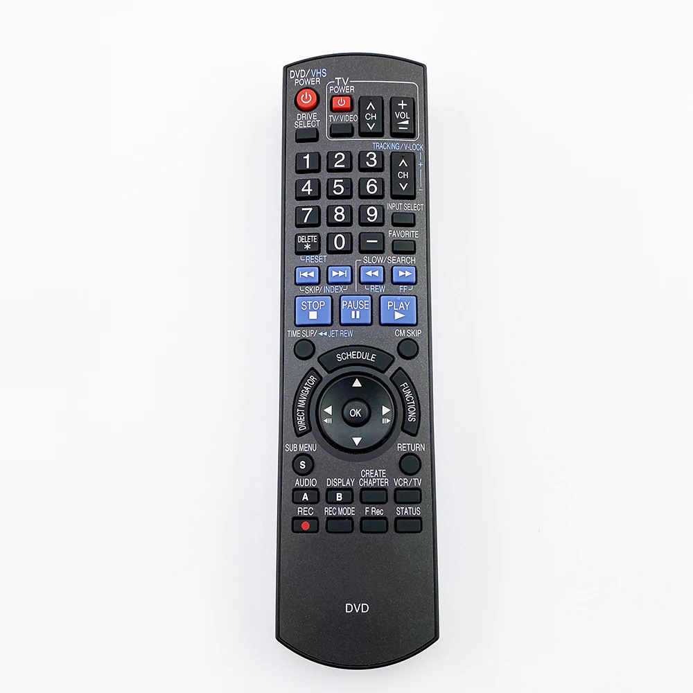 Original Remote Control N2QAYB000197 for PANASONIC DVD/VHS Recorder Two-in-One with DMR-EZ37V DMR-EZ485VK  DMR-EZ485V DMR-EZ48V