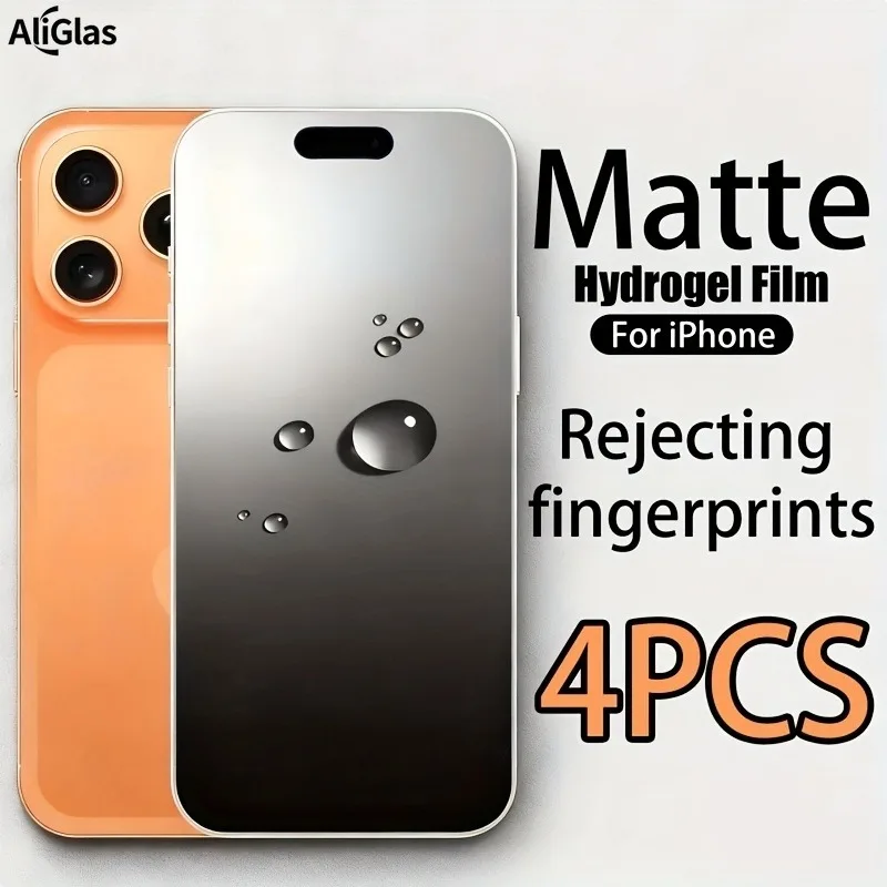 4Pcs Matte Hydrogel Film Screen Protector for IPhone 17 16 Pro Max 15 14 Plus Pro 13 12 Mini 11 Pro 16e Air XR XS Max Film