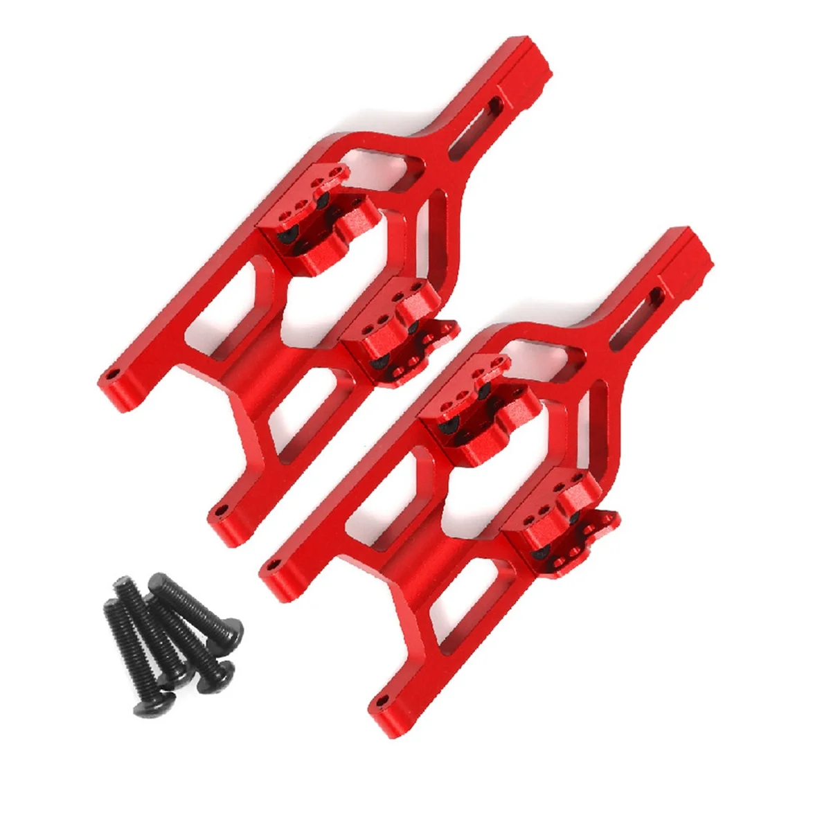 RC Car Upgrade Back & Forth Lower A Arm Swing Arm Kit for TRAXXAS 1/10 E-Maxx/T-Maxx RC Car Upgrade Parts Red