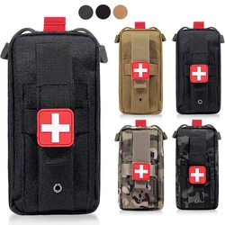 止血帯ホルダー、戦術的な応急処置キット、緊急ifak emt、キャンプ、ハイキング、カッターを備えたAmolle医療ポーチ
