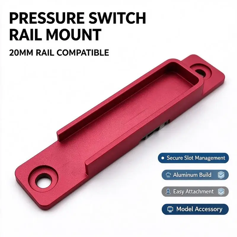 Metal Cable Management Holder For Model, Flashlight Pressure Switch Slot, 20mm Rail Mount Fitting