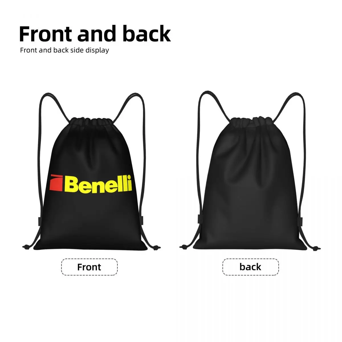 Benelli-Sac à Dos Personnalisé Jaune pour Homme et Femme, Arme à enquêter, Luminoter, Proximité, Sac à Dos de Yoga, Sac de dehors, Gym