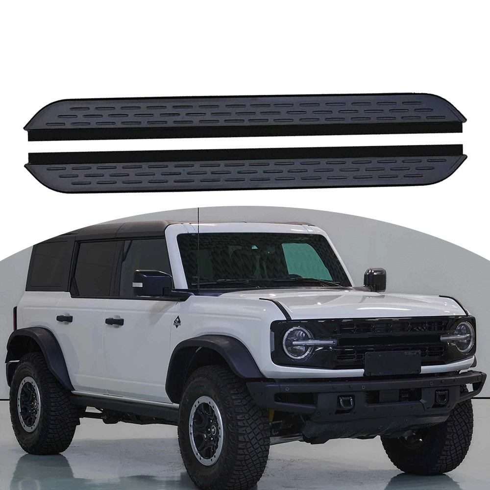 2PCS Fits for Ford Bronco 4 Door 2021-2023 Side Step Running Board Nerf Bar