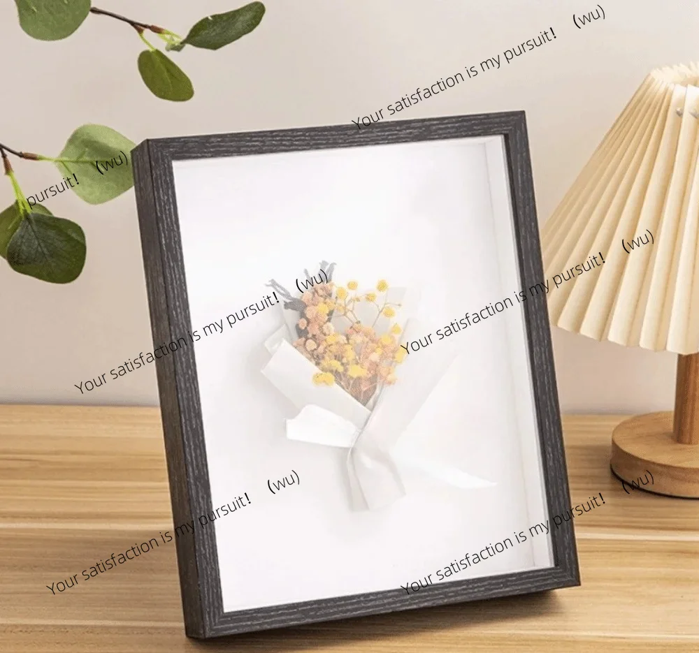 for  3D Picture Frames Depth 3cm Handmade Display Box Rack Specimen Display Square 6/8/10in DIY Photo Frame Wall Decoration