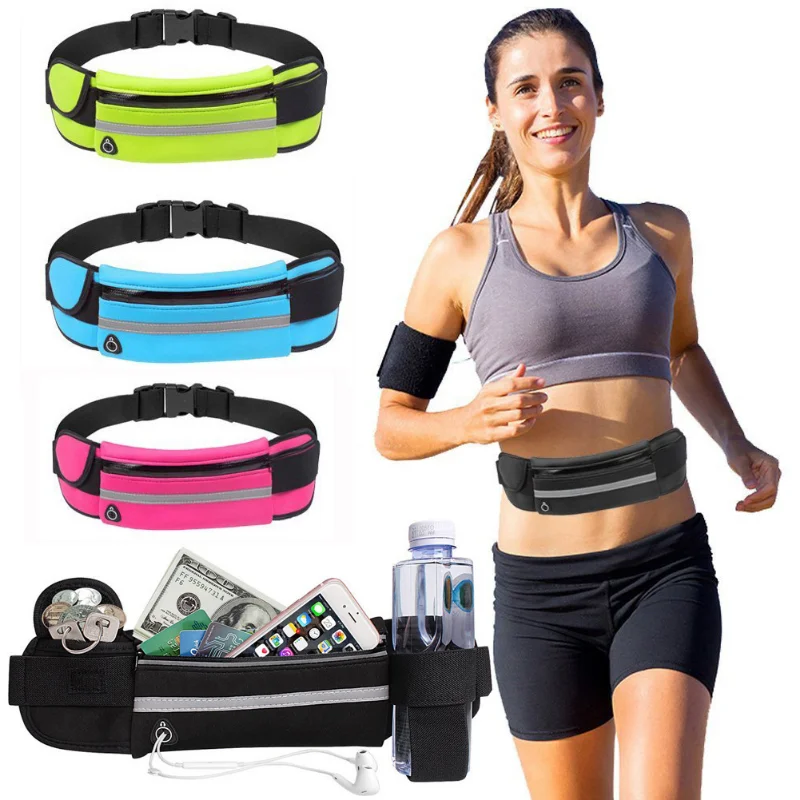 

Multifunctional Men Women Waist Pack Leisure Running Waist Bag Fashion Phone Bag Waterproof Outdoors Sport Bag Women Chest Bags