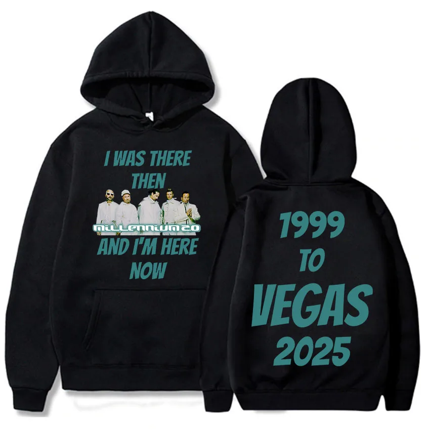 

Backstreet Boys 1999 To Vegas 2025 Tour Hood Millennium 2.0 Album Printed Sweater Long Sleeve Hood Pullover Men's Hoody