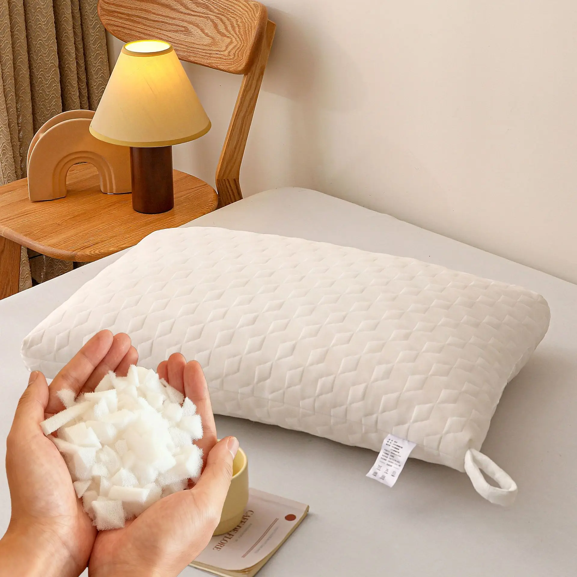 Memory Foam Pillow for Neck Support Non Collapsing Slow Rebound Hotel Pillow Core
