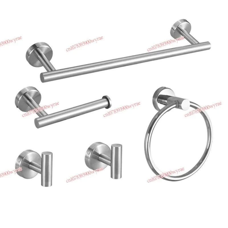 stainless steel towel ring towel rack bathroom towel bar pendant set bath towel rack toilet tissue rack