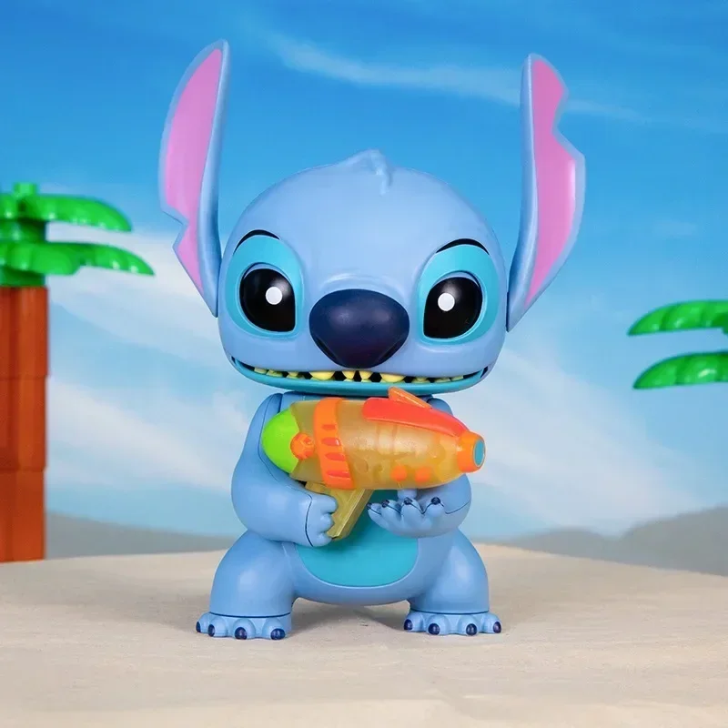 Disney Cute Stitch Stacey Sound Talking and Light Hand Puppet Anime Action Figure Model Toy Kawaii Doll Kids Christmas Gift