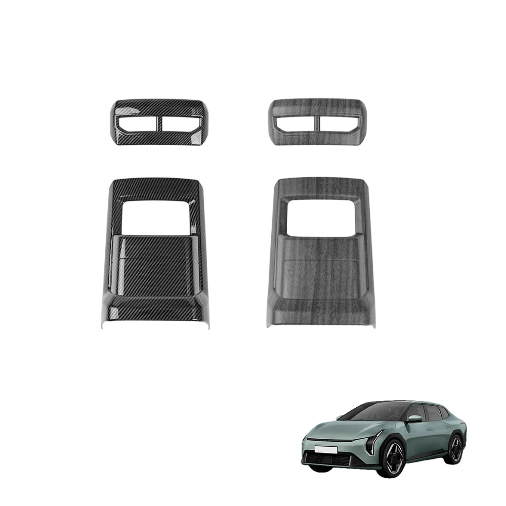 

For Kia EV4 2025 2026 Rear Seat Anti-kick Panel Back Air Conditioner AC Outlet Frame Cover Trim Interior Accessories