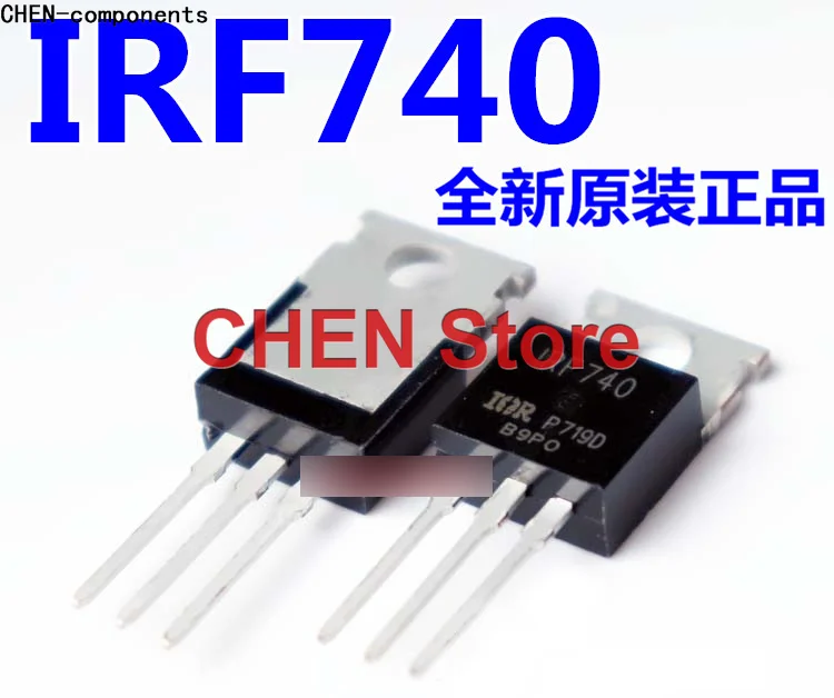 10pcs Imported new original IRF740 IRF740PBF field effect tube TO-220