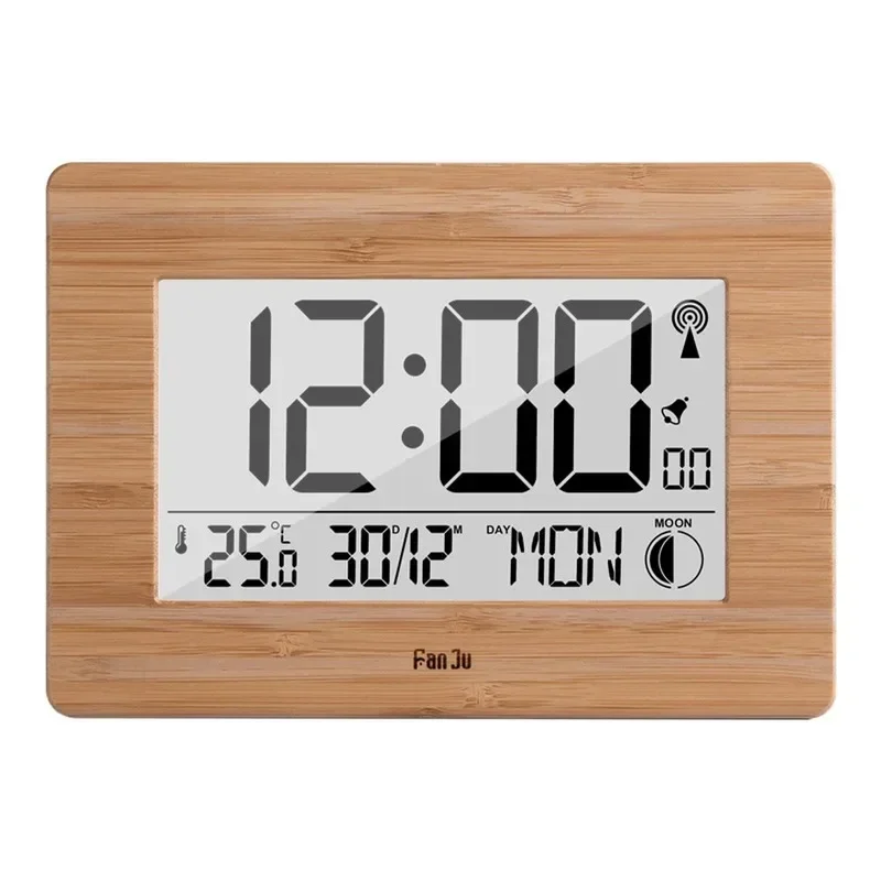 y Digital Wall Clock LCD Big Large Number Time Temperature Calendar Alarm Table Desk Clocks Modern Design Office Home Decor