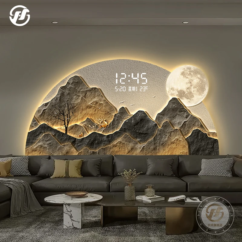 

Large Size Room Decor Wall Clocks Metal Wall Art Cute Luxury Mechanism Clock Wall Interior Relogio De Parede Hotel Furniture