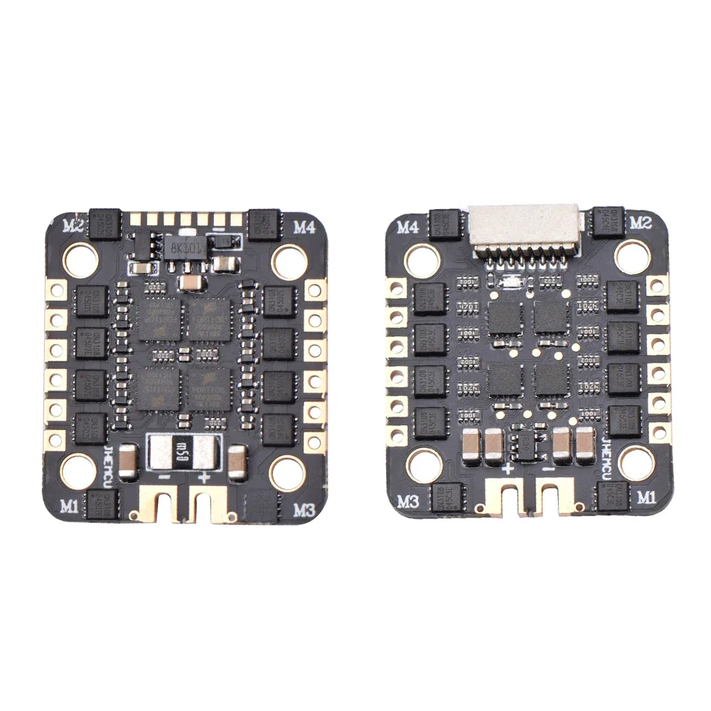 JHEMCU-piezas de cuadricóptero de carreras, EM40A, BLheli_S, 4 en 1, sin escobillas, ESC 2-6S, DShot600, distancia de agujero de 20mm / M3 para RC