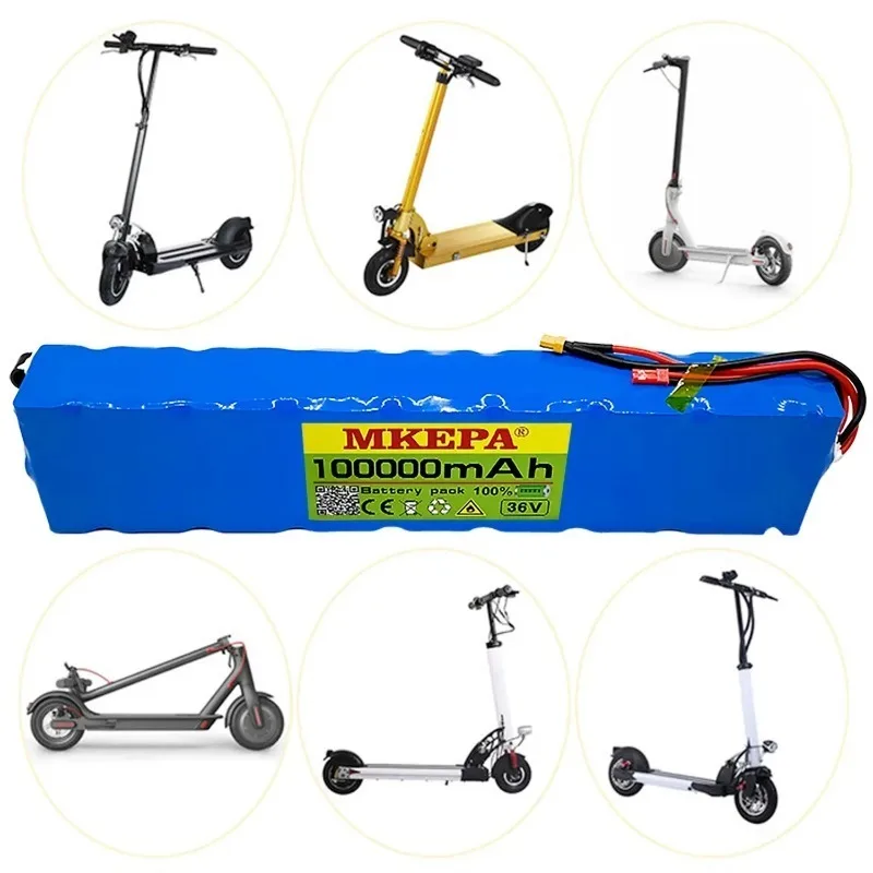 10S3P 36V 100000mAh 18650 Lithium Battery Mkepa Replacement Battery for M365 E-Scooter