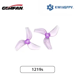 Gemfan 1219S 31mm 3-Blade PC Propeller 0.8mm/1mm For Micro TinyWhoop FPV Racing Freestyle Tinywhoop Drones 0.18g 1219 Props