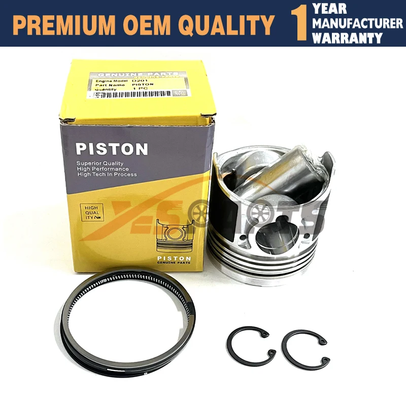

D201 Piston + Piston Rings For Isuzu D201 2.2DI SE2.2 Engine Diameter 88mm STD