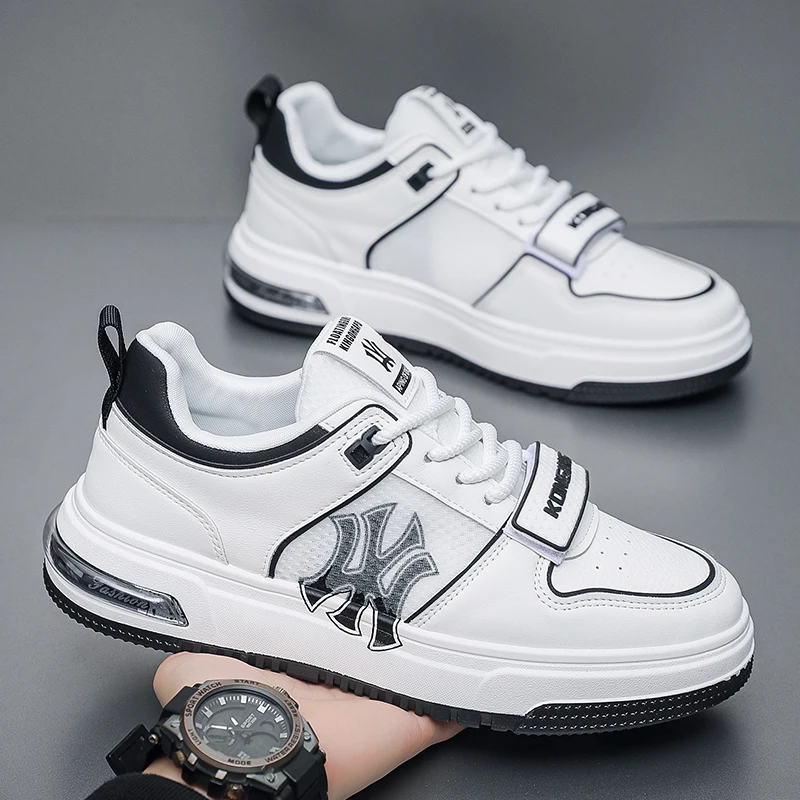 

Summer New Fashion Casual Shoes White Shoes Hong Kong Style Mesh Breathable Board Shoes Men's Shoes39-44 Breathable Comfortable