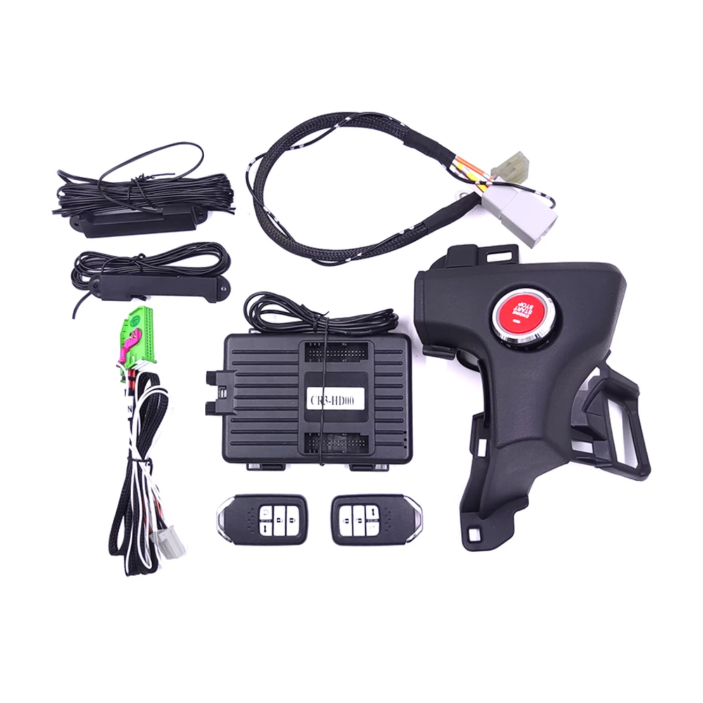 

Chidengde For Honda CRV Upgrade Engine Push Start Stop System Remote Starter Car Accessories Push Start System Keyless Entry