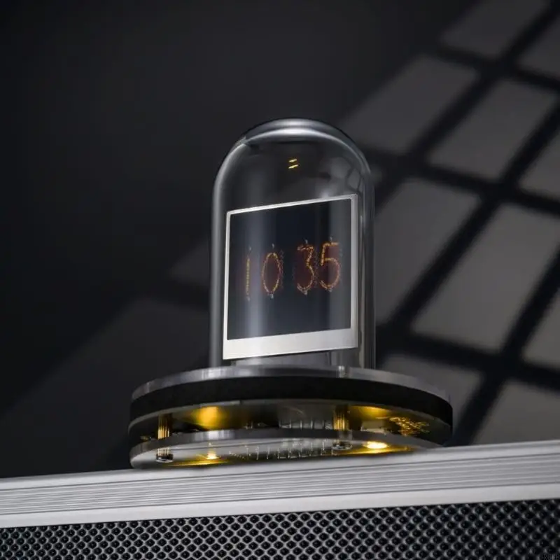 Intelligent Clock Featuring Bitcoins Weather Monitor And Glow Tube For Desktop Campers Accessory R6FB