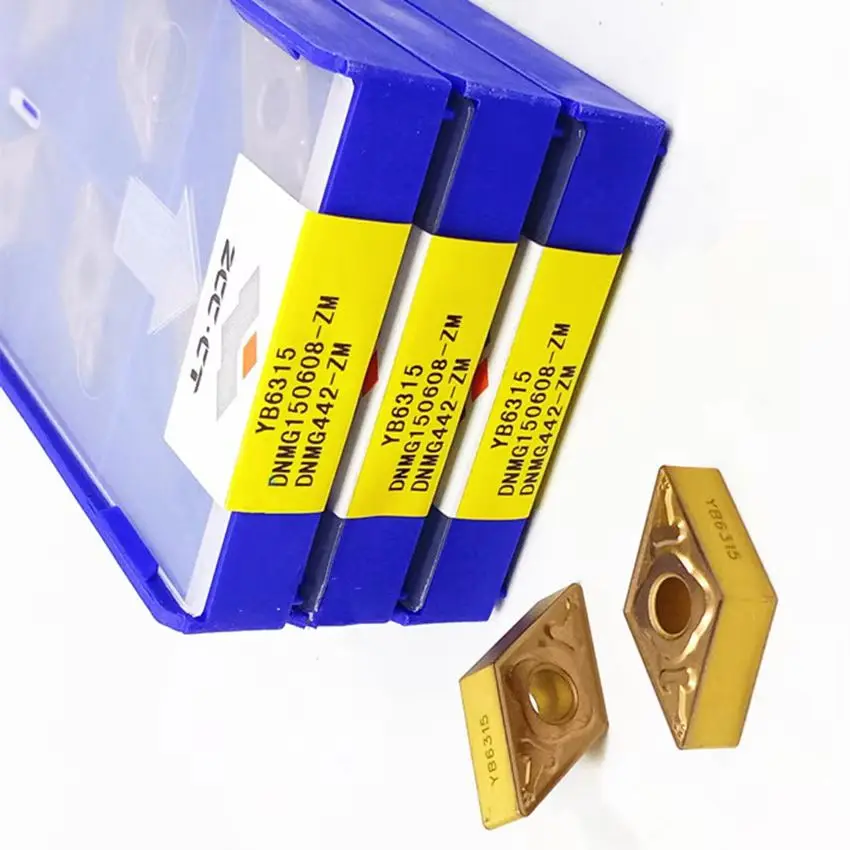 

DNMG150604-ZM YB6315/DNMG150608-ZM YB6315/DNMG150612-ZM YB6315 DNMG441 DNMG442 DNMG443 ZCC.CT CNC carbide inserts 10pcs/box