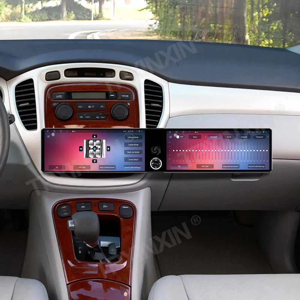 

Автомагнитола с двумя экранами Android Auto и CarPlay для Toyota Highlander 2001-2003, 24.6-дюймовый GPS-навигатор, мультимедийный проигрыватель, головное устройство с DSP.