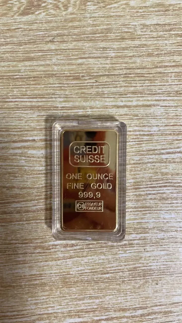 1 oz  24K .999 Gold Clad Bullion Bar Ingot EXTREMELY RARE Replica