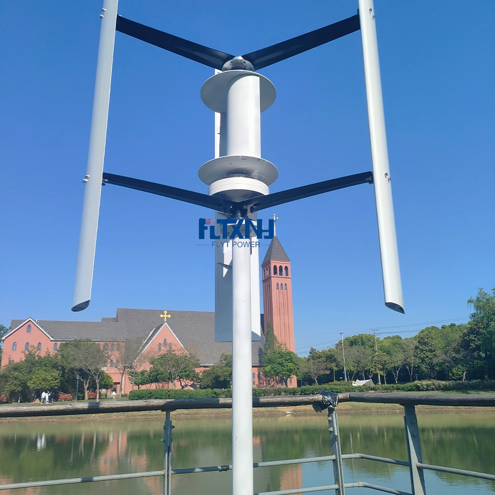 High Voltage Generator 30kW Vertical Axis Maglev Coreless Generator Kit 12V 24V 48V Wind Turbine With Low Rpm Power For Home