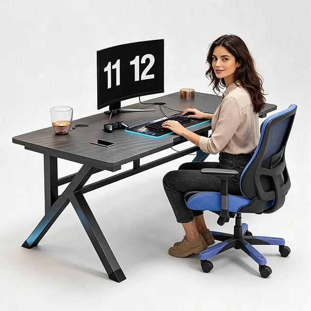 Work Stations Office Computer Table Ergonomic Gaming Desk