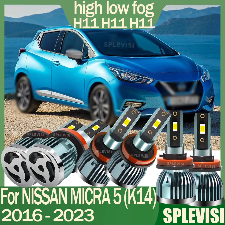 10000LM High-Performance Energy Saving LED Headlight foglight For NISSAN MICRA 5 (K14) 2016 2017 2018 2019 2020 2021 2022 2023