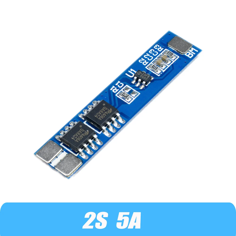 2S 3A 4A 5A 8A 10A 13A 7.4V 8.4V ليثيوم أيون 18650 بطارية ليثيوم لوح حماية BMS 20A معيار حماية ماس كهربائى